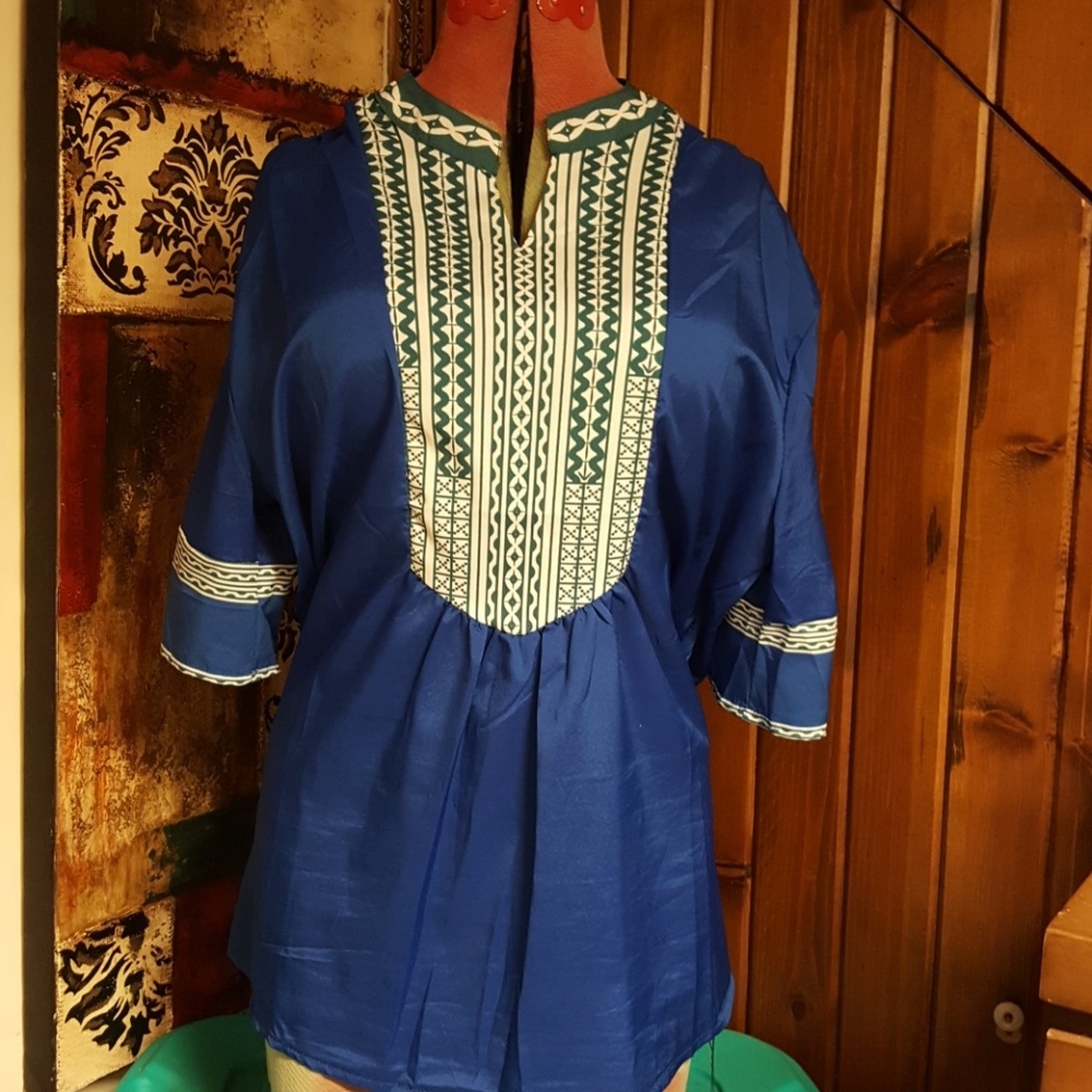 Ladies Bohemian Print Blouse
